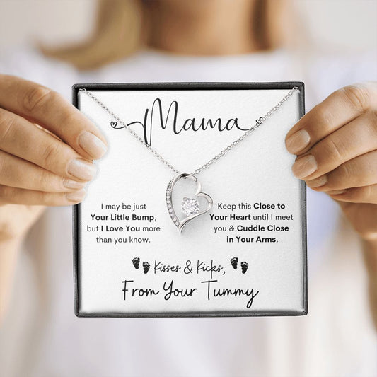 Mama - New Mom - Mother's Day Gift - Baby Shower Gift - From Dad to Mom Gift - Forever Heart